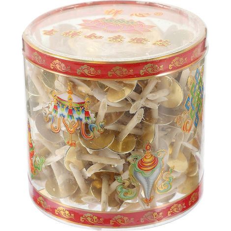 boîte de supports pour mèches flottantes de lampe à beurre, mèches flottantes en osier, articles bouddhistes-1.50X1.50X0.10CM (1/4)