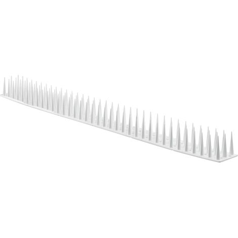 Pinchos antipalomas, de plástico, 3,5 cm de ancho, 51 cm de largo, aptos para diversas superficies, fáciles de instalar. (1/5)