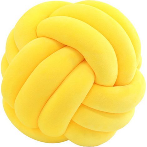 Oreiller noué, Oreiller en peluche Oreiller noué Noeud Boule Oreiller Décor Chambre à coucher
