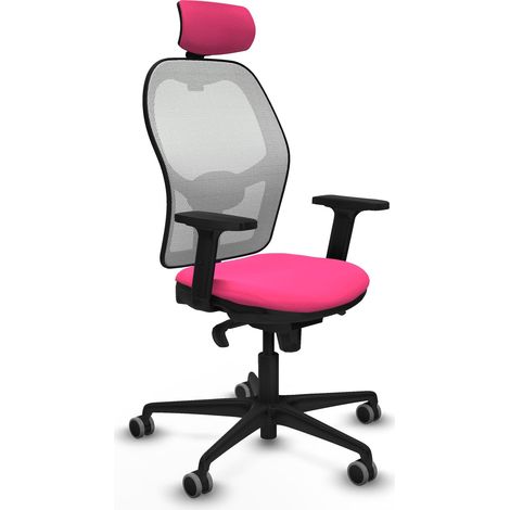 Sedia ergonomica piqueras y crespo Jorquera rosa similpelle