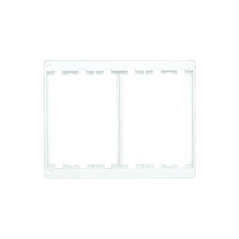 Placa Simon Cima 2 módulos 116 mm ancho blanco