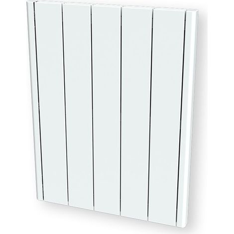 Carrera – Radiateur à inertie céramique 1000W horizontal – Corps en pierre naturelle – Châssis en fonte d'aluminium – Affichage digital (1/2)