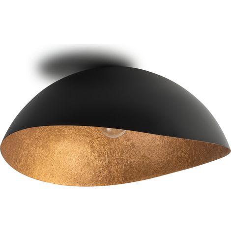 Plafonnier Solaris XL déco noir/cuivre 89 cm E27 Sigma (1/2)