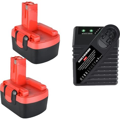 Akku, 3500 mAh Kapazität, kompatibel mit Elektrowerkzeugen, 2 x 1C-Akkus (1/2)