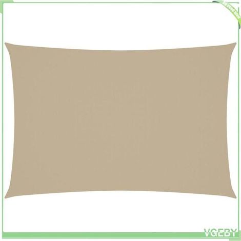 Voile de parasol - FAFEICY - 135157 - 3x5 m - Tissu Oxford PU - Rectangulaire - Beige (1/5)