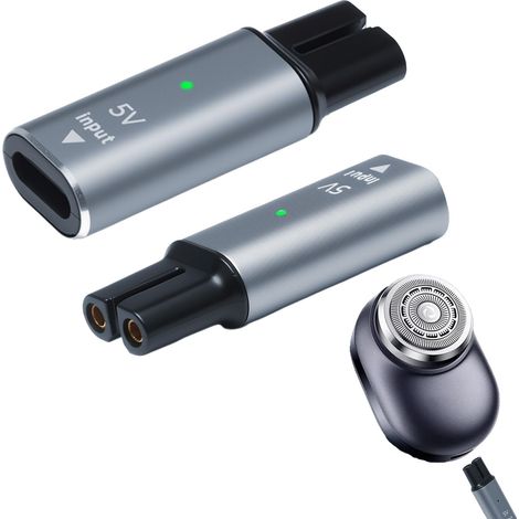 5V Type-C Chargeur Adaptateur pour Rasoir One Blade Shaver QP2734 QP2824 QP2724 QP2834 QP4631 MG7930 MG7950 MG9530 7000 9000 Serie, USB-C Shaver Tondeuse Charger Converter (1/5)