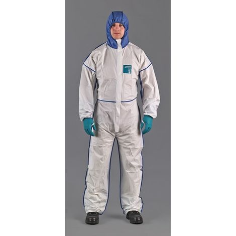 ANSELL Schutzoverall AlphaTec® 1800 Comfort Gr.XXXL weiß/blau PSA III ANSELL (1/5)