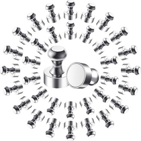 Aimant Puissant, N52 Aimants en avec Boîte de Rangement, 12x16mm Aimant Frigo Extrêmement Puissant pour Tableau Noir, Plaque Magnétique, Réfrigérateur -Mini Aimant Portable (36 Pièces) (1/5)