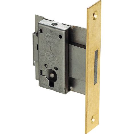 Serrure à larder ajustage s45 - Pour porte : Droite - Sens : Gauche - Axe : 40 mm - Largeur : 58,5 mm - SERFA