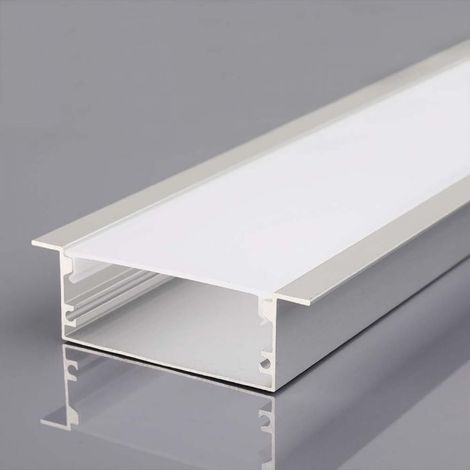 V-TAC LED-Streifenleuchte - Montagesatz - IP20 - Silber
