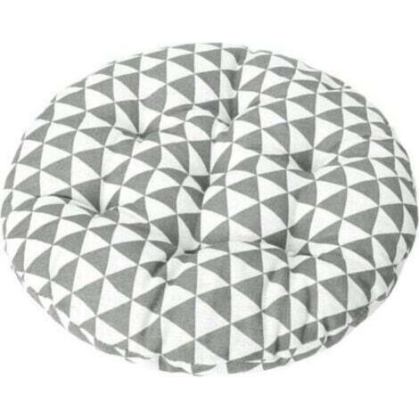 Coussin de chaise de bistrot rond de 15 pouces, coussin de siège décoratif d'intérieur et d'extérieur, coussin de chaise doux et épais pour terrasse de jardin de bureau à domicil (1/4)