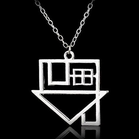 Pendant Colgante De Música Rock - Chapado En Plata - Diseño Hip Hop Urbano - Unidad (1/5)