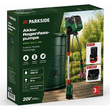 Parkside 12 V Akku-Regenfasspumpe PRPA 12-Li , mit Akku und Ladegerät (1/5)
