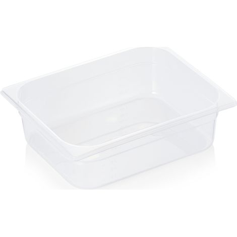 Bac GN 1/2 polypropylène H 100 mm 6,1 ltr transparent GN 84 - Was Germany