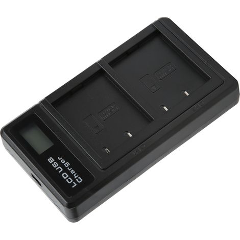 Chargeur USB double charge avec écran LCD pour batterie Fuji NPW126 (1/5)