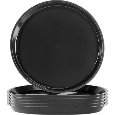 6 Pièces Soucoupe Pot Fleur, ⌀ 40 cm soucoupes pour Plantes Ronds Plastique (1/5)