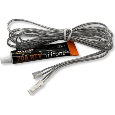 TrAdE Shop Traesio - Cavo Alimentazione Connettorizzato 1.8mt Strip Led 1010-2025 Tubetto Silicone 10ml Sp-1010 - (1/4)