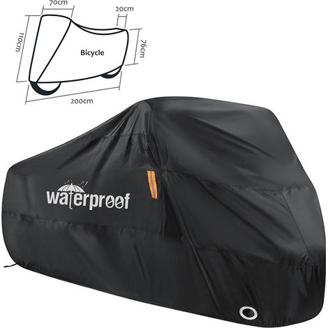 Housse de vélo imperméable 210T, antipoussière, pour intérieur et extérieur, avec sac de rangement (1/5)