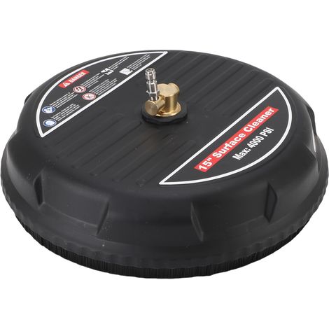 15-Zoll (38,1 cm) Hochdruck-Bodenreiniger mit 2 Ersatzdüsen, 1/4-Zoll-Schnellanschluss, 4000 PSI, für Einfahrten, Gehwege und Terrassen (1/5)