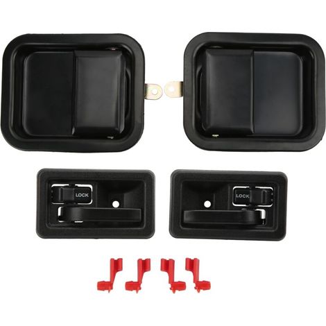 Poignées de porte extérieures et intérieures avant gauche et droite 55176476AC - Pièce de rechange pour Jeep Wrangler YJ 1991-1996 (1/5)