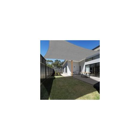 Vela ombreggiante 3x4 m - Tenda da sole esterna impermeabile con protezione UV - Crezuo