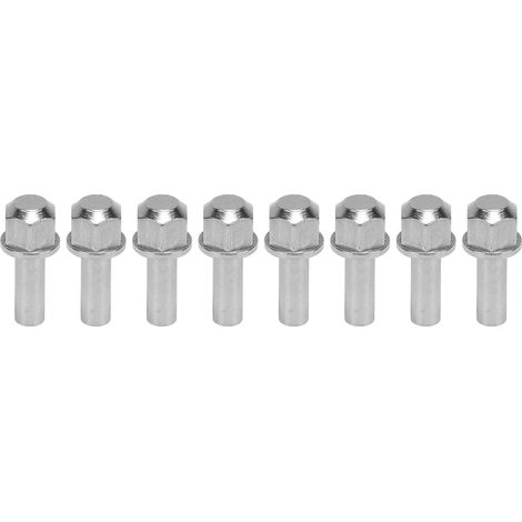 8 Pièces Écrous de Prolongation de Moyeu en Acier Inoxydable pour Véhicules RC, Adaptateur Hexagonal Compatible SCX10 20mm/0.8 pouce (1/5)