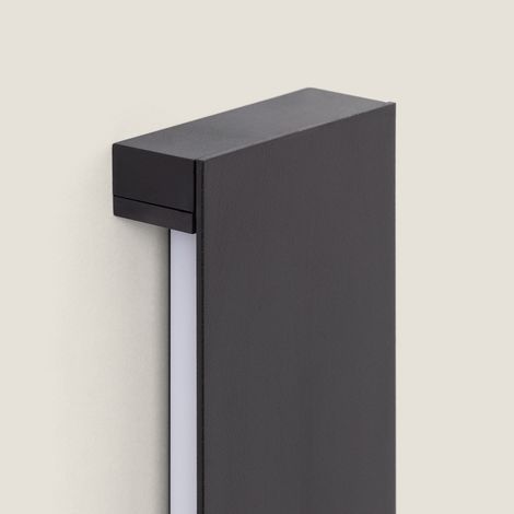 LED Wandleuchte Außen 20W Aluminium Bathen Schwarz (1/5)