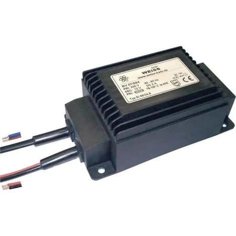 Weiss Elektrotechnik Transformador de alimentación compacto negro