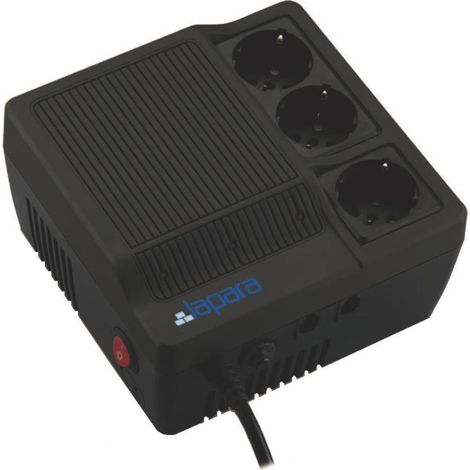 Regulador De Voltaje Lapara Avr 1200 Va, protege de sobrecargas y cortocircuitos, capacidad 1200 VA / 720 W