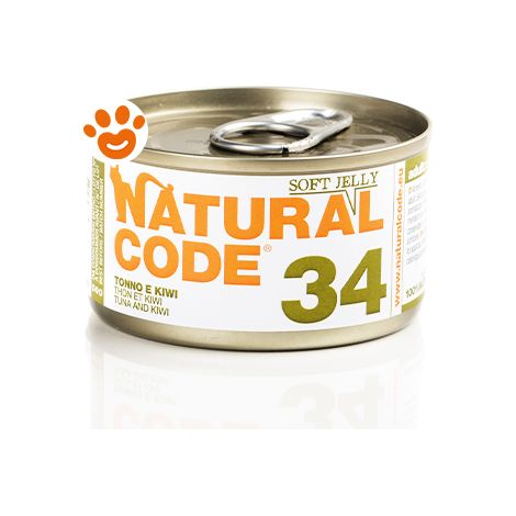 Natural Code Gatto Adulto, in Lattina 85gr 34Tonno e Kiwi