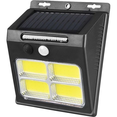 Applique murale solaire extérieure avec détecteur de mouvement, 96 LED, automatique crépuscule (1/5)