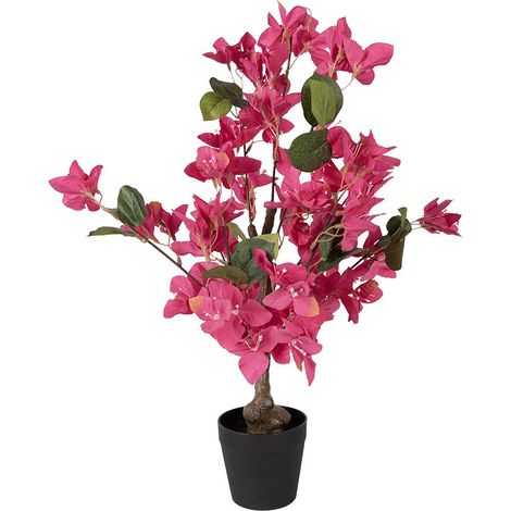 Bougainvillier Artificiel Plante Décorative d'Intérieur en Plastique Rose 25 x 25 x 60 cm - PANGIVO (1/3)