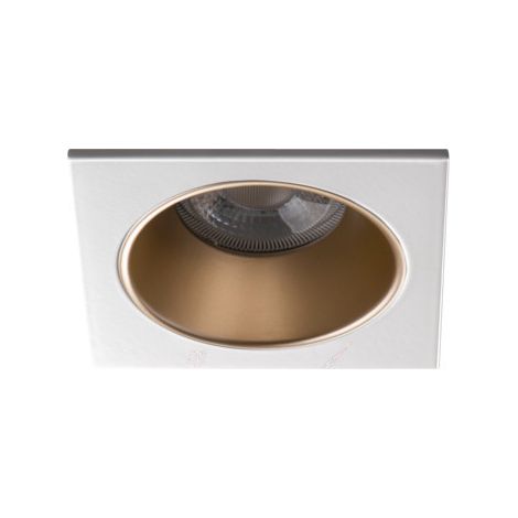 Supporto Faretto da Incasso a Soffitto Grigio Metallizzato 10W MR16/PAR16 88x88mm GU10 /Gx5.3 (1/3)