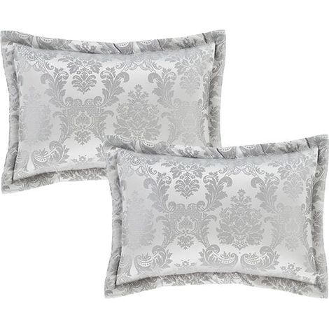 Catherine Lansfield Damask Jacquard Pillowsham Pair Jacquard Silver (1/3)