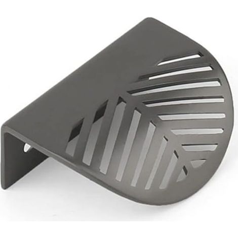 Blattförmiger Schrankgriff, Kantengriff, 60 mm lang (dunkelgrau) (1/4)