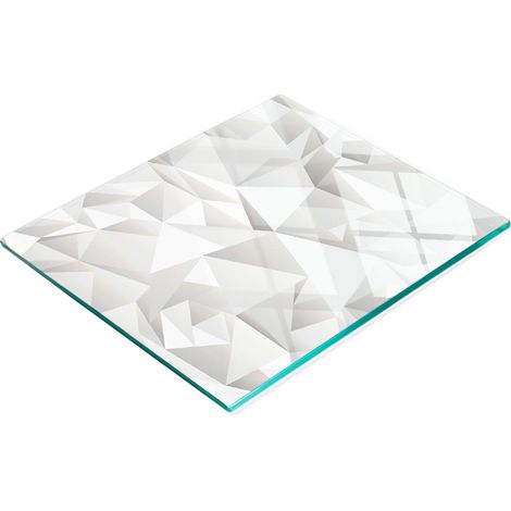 Tabla de cocina de vidrio templado con gr谩ficos abstractos decorativos 60x52 cm (1/5)