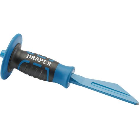 Draper EXP Plugging Chisel with Guard – 250mm (99174) Heavy-Duty Steel Chisel for Masonry and Concrete Work (1/5)
