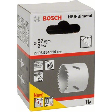Bosch Lochsäge HSS-Bimetall für Standardadapter 57 mm, 2 1/4"