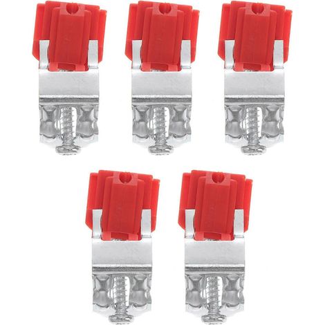 Lot de 5 pinces de fixation pour évier de cuisine-5X2.5X1.8CM-Red (1/2)