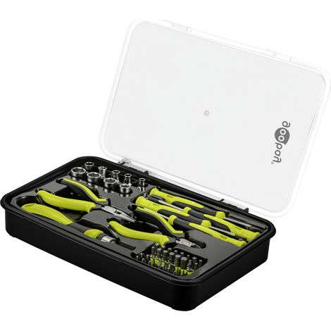 Kit attrezzi Goobay advanced 49 pezzi ergonomico magnetico