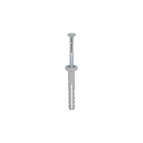 Fischer – Cheville clou NF 8x120/80 – Boite de 100 – Fixation rapide pour béton armé et structures métalliques – Tête plate, empreinte PZ3 (1/10)