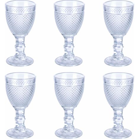 Lot de 6 liqueurs 50 ml en verre transparent, Diamond (1/4)