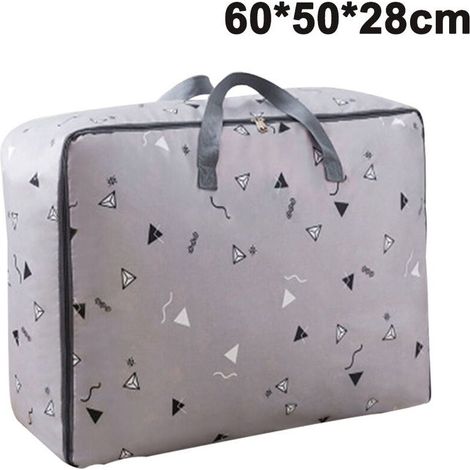 Sac de rangement pour couette en tissu Oxford, sac de rangement pour vêtements, sac de rangement pour vêtements de grande capacité avec fermeture à glissière, sac de rangement pour literie (1/5)