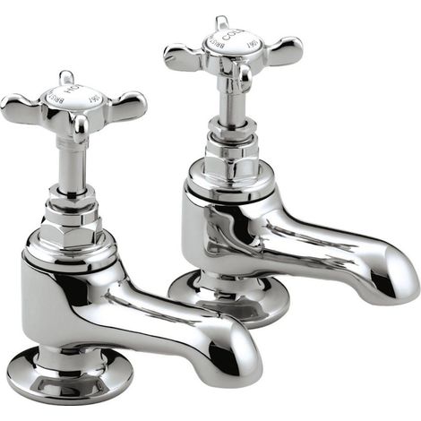 Bristan 1901 Bathroom Bath Tub Pillar Taps Chrome Traditional N 1/2 C CD