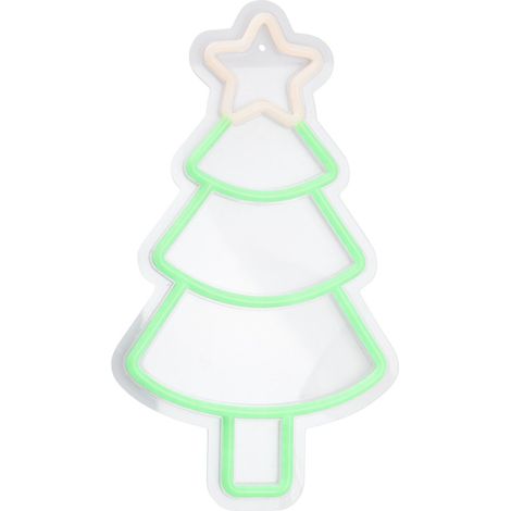 Weihnachtliches Neon-Wandschild, LED, 23 x 22 cm (1/4)