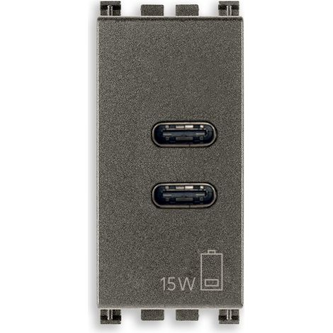 VIMAR - 19292.CC.M USB-C+C Netzteil 15W 3A 5V 1M Metall
