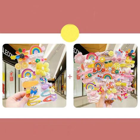 Juego de 56 pinzas para el cabello de bebé niña, accesorios coloridos y adorables Multicolor (1/5)