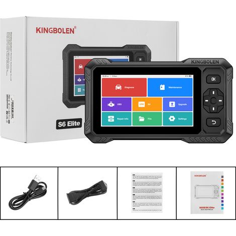 KINGBOLEN S6 ELITE : appareil de diagnostic automobile multilingue avec diagnostic OBD (1/5)