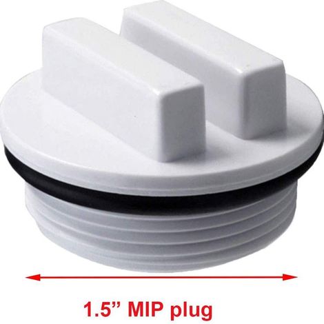 Bouchons de Vidange Antigel Pentair 1,5" SP1022C – Lot de 2 avec Joints d’Étanchéité – pour Filtres et Retours de Piscine – Protection Hivernale et Étanchéité Optimale (1/4)