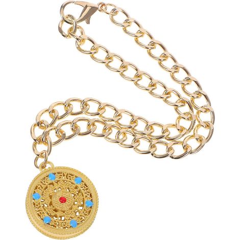 Collar para mascotas con colgante de candado de longevidad para el Año Nuevo Chino, 5 piezas de metal. (1/5)